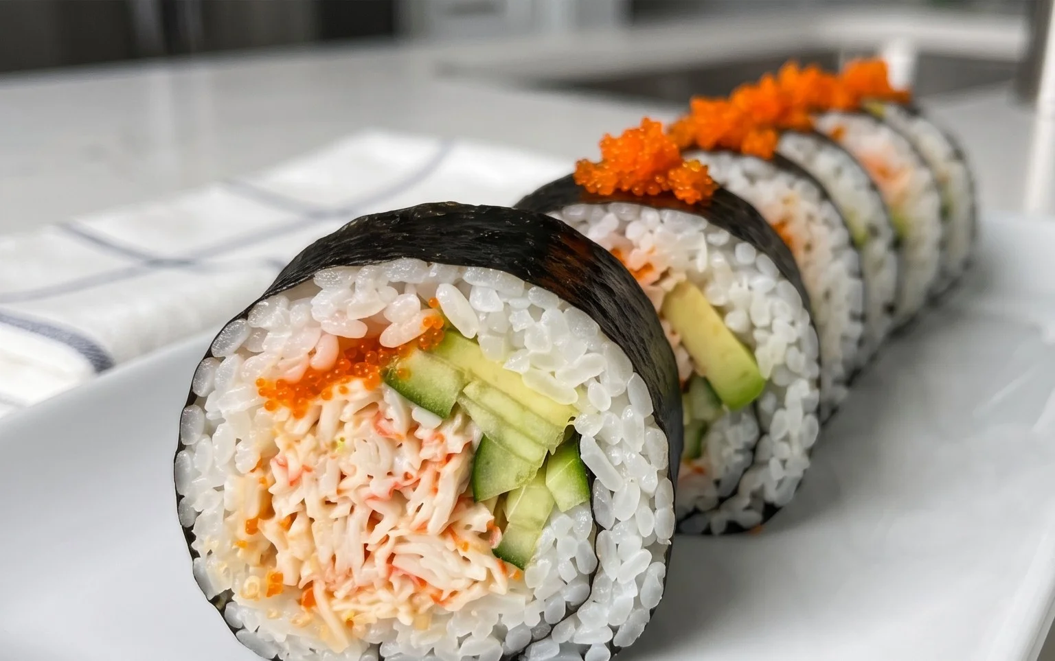 Kani Sushi (Spicy Crab Roll)