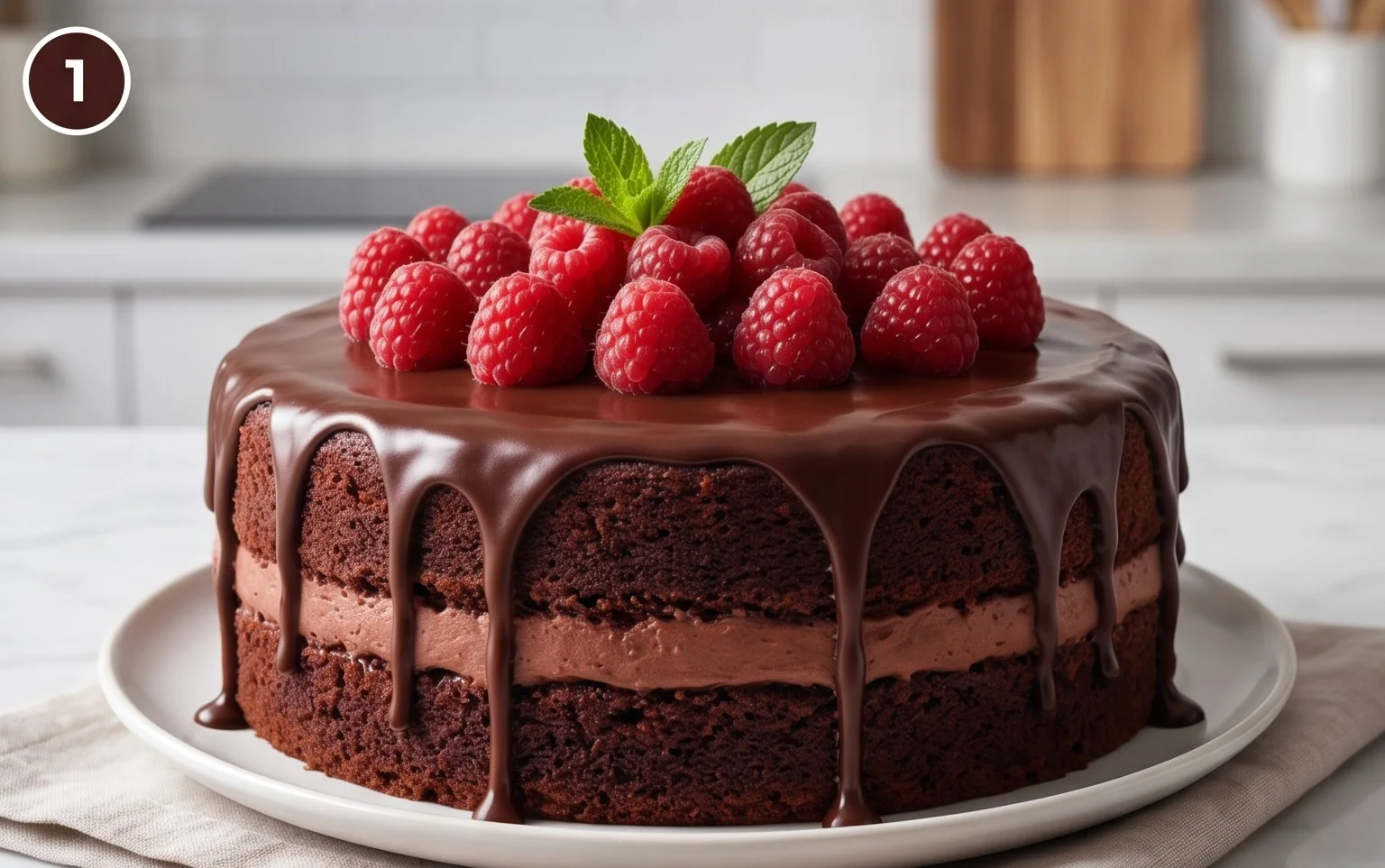 Chocolate Raspberry Cake