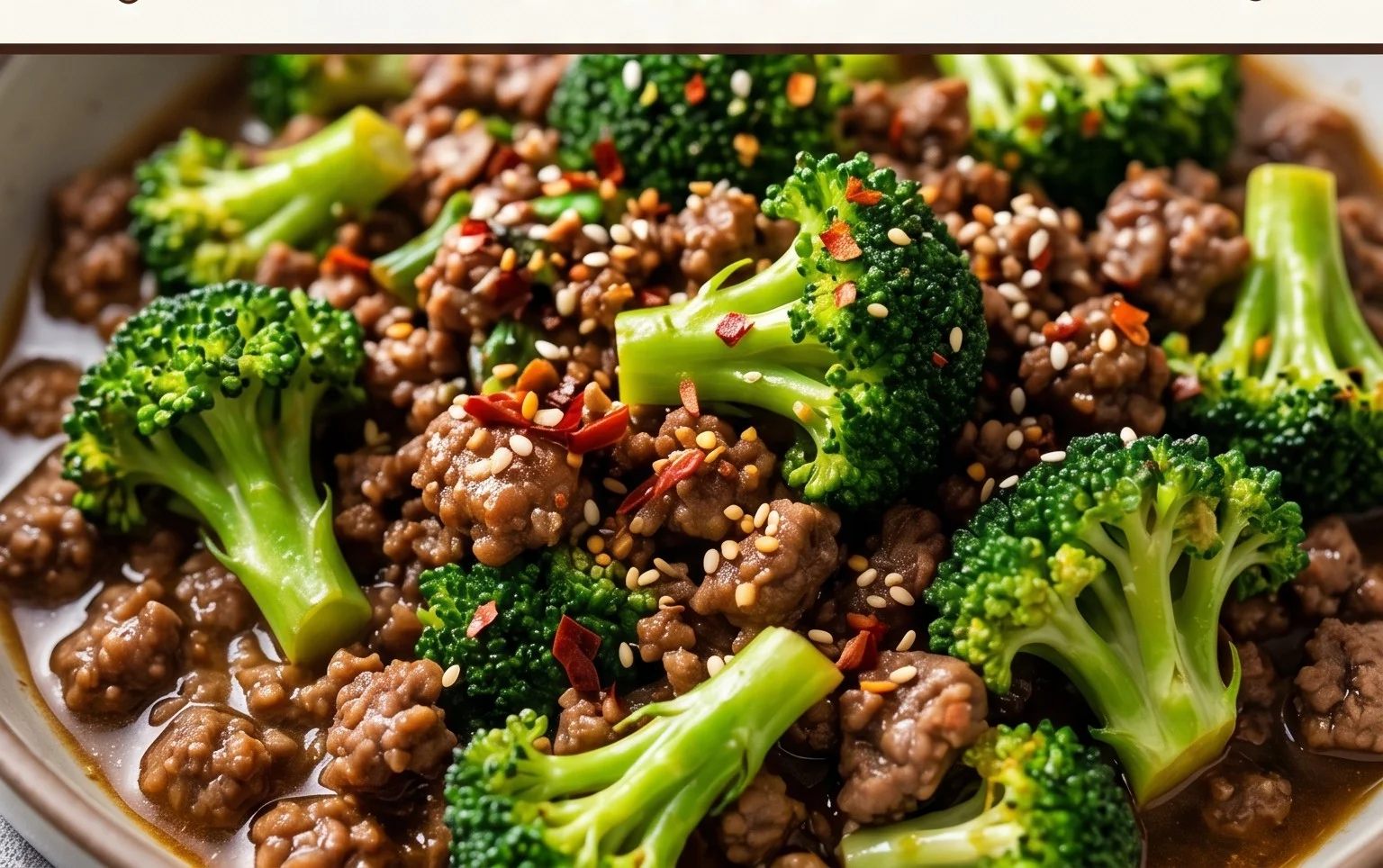 Ground Beef and Broccoli