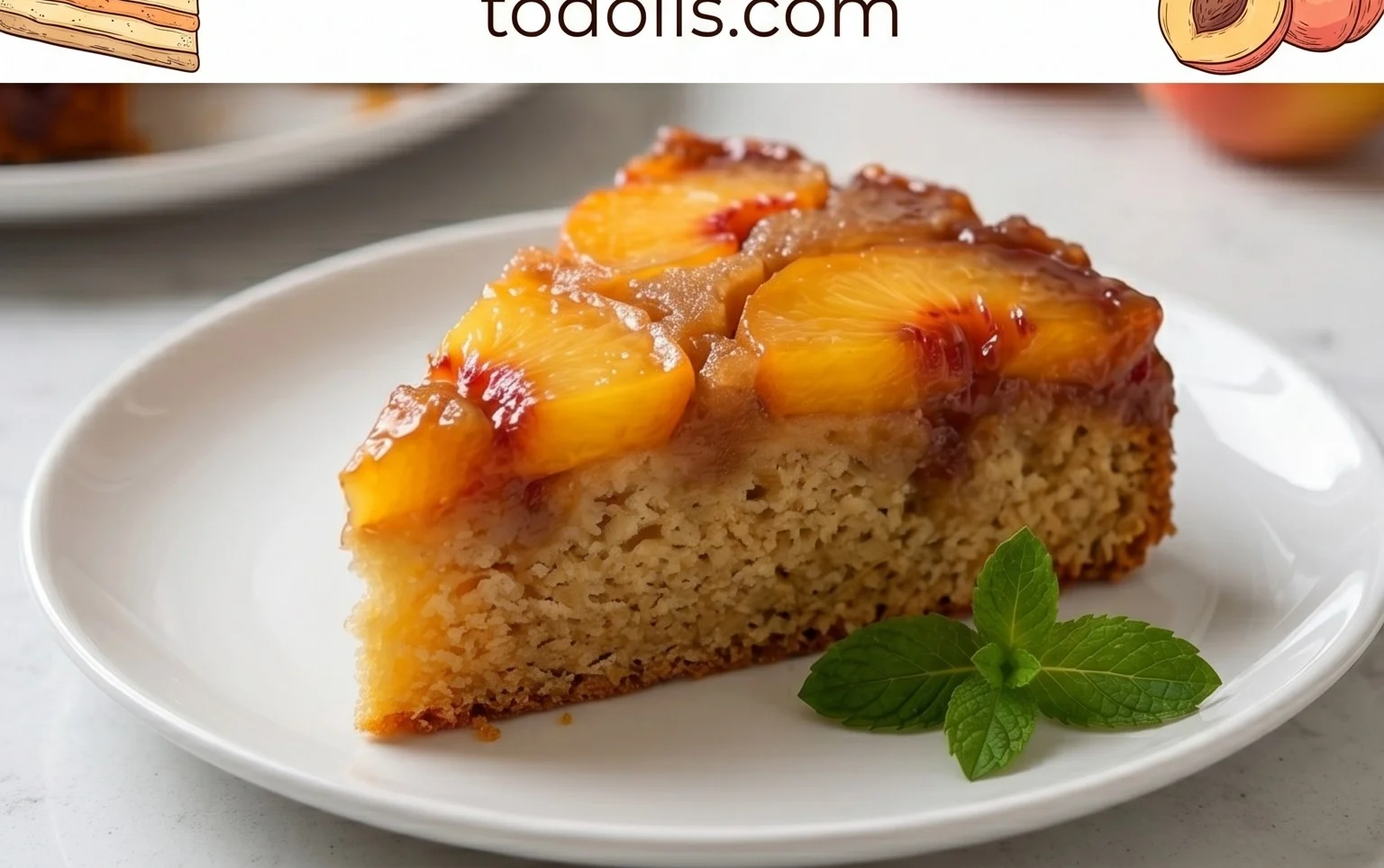 Peach Upside-Down Cake Recipe