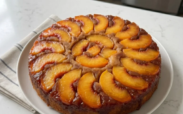 Peach Upside-Down Cake Recipe