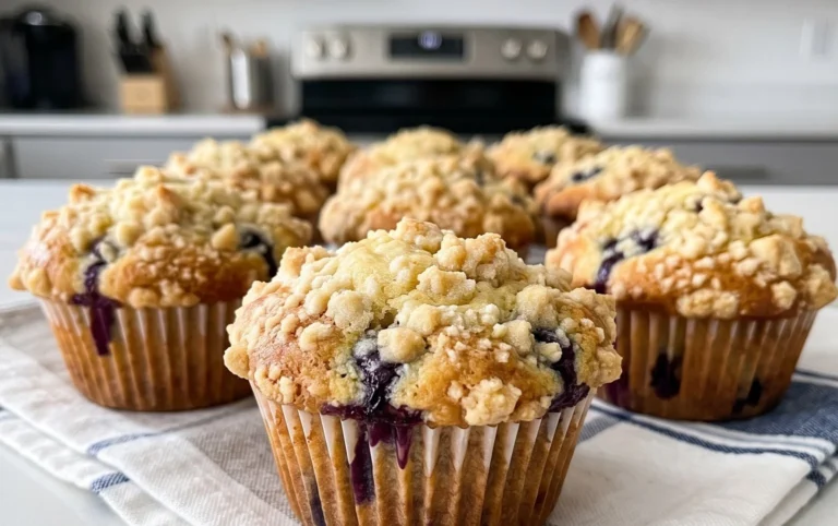 Lemon Blueberry Streusel Muffins