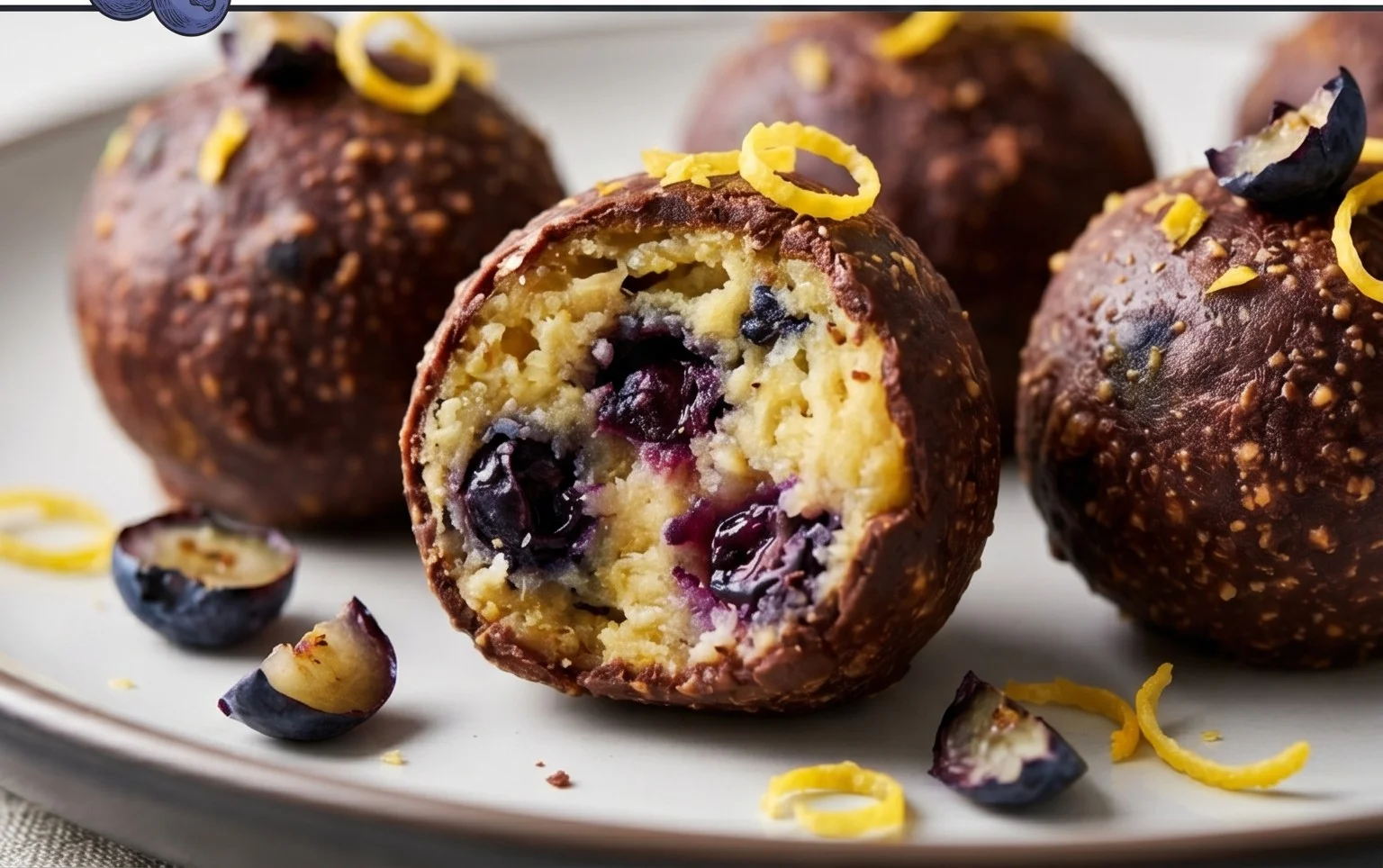 LEMON BLUEBERRY TRUFFLES