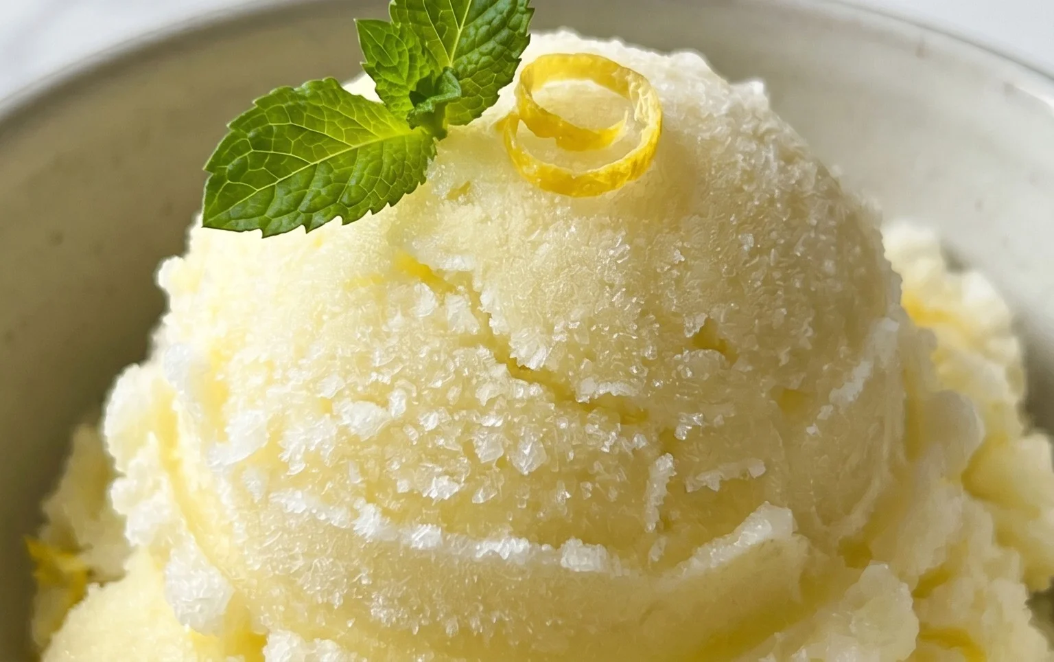 Lemon Sorbet