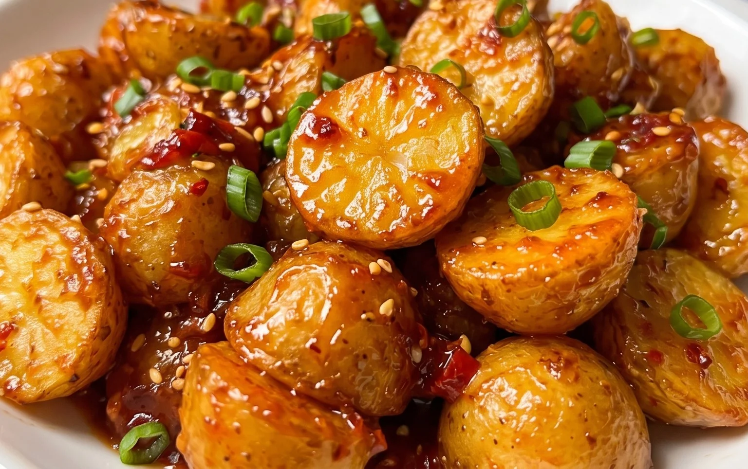 Crispy Honey Chilli Potatoes