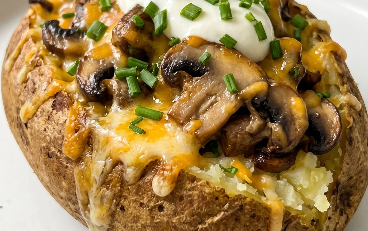 The Ultimate Stuffed Baked Potatoes with Mushrooms