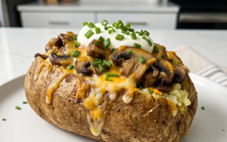 The Ultimate Stuffed Baked Potatoes with Mushrooms