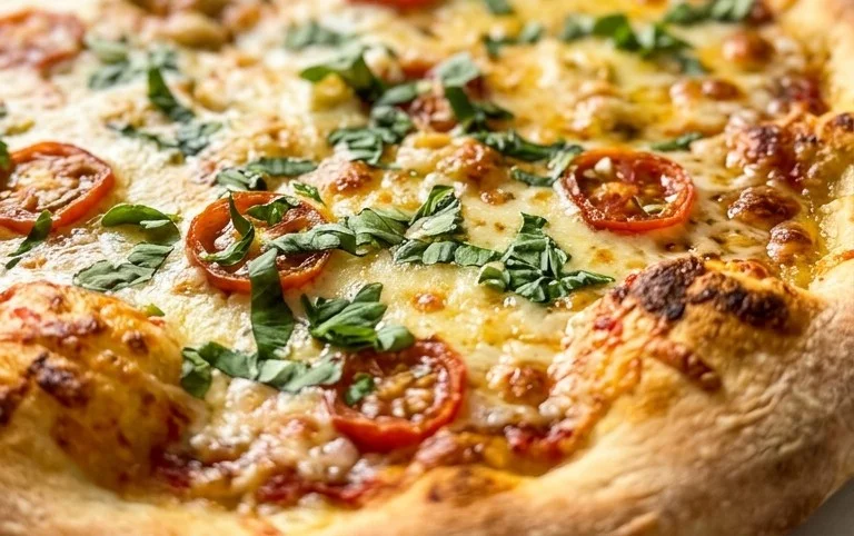 buttery garlic pizza