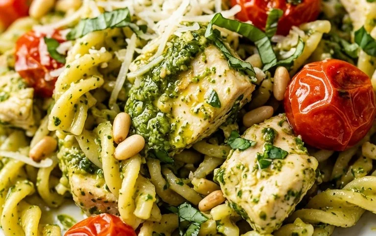 Creamy Chicken Pesto Pasta