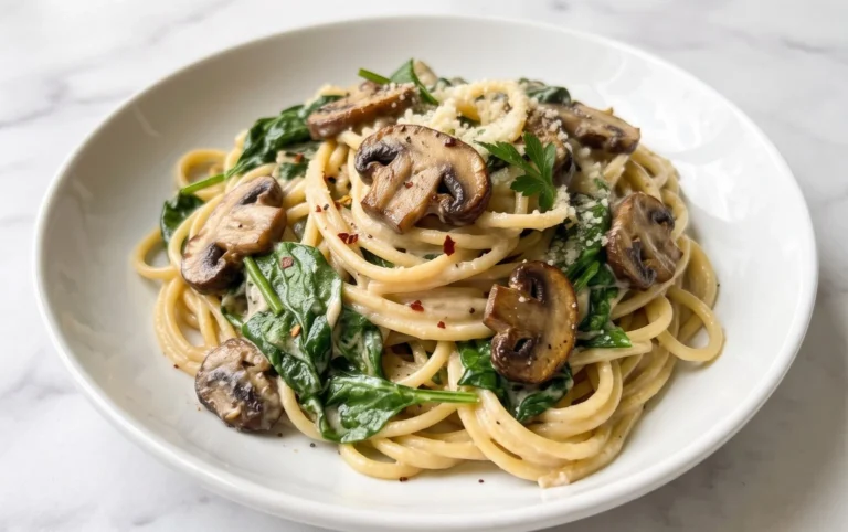 Spinach Mushroom Pasta