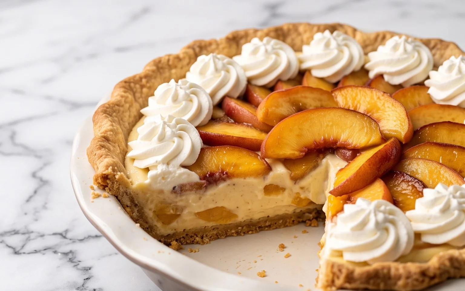 Peaches and Cream Pie