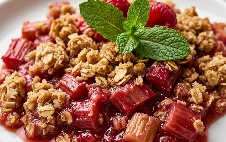 Easy Rhubarb Crisp