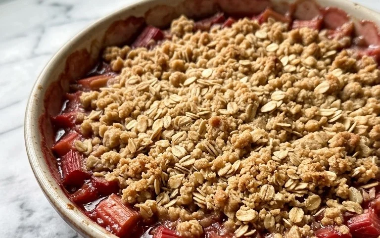 Easy Rhubarb Crisp