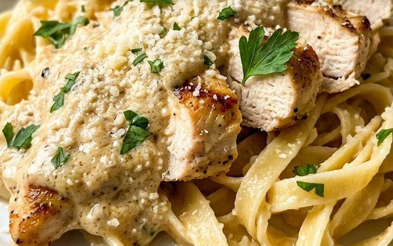 Low Calorie Chicken Alfredo