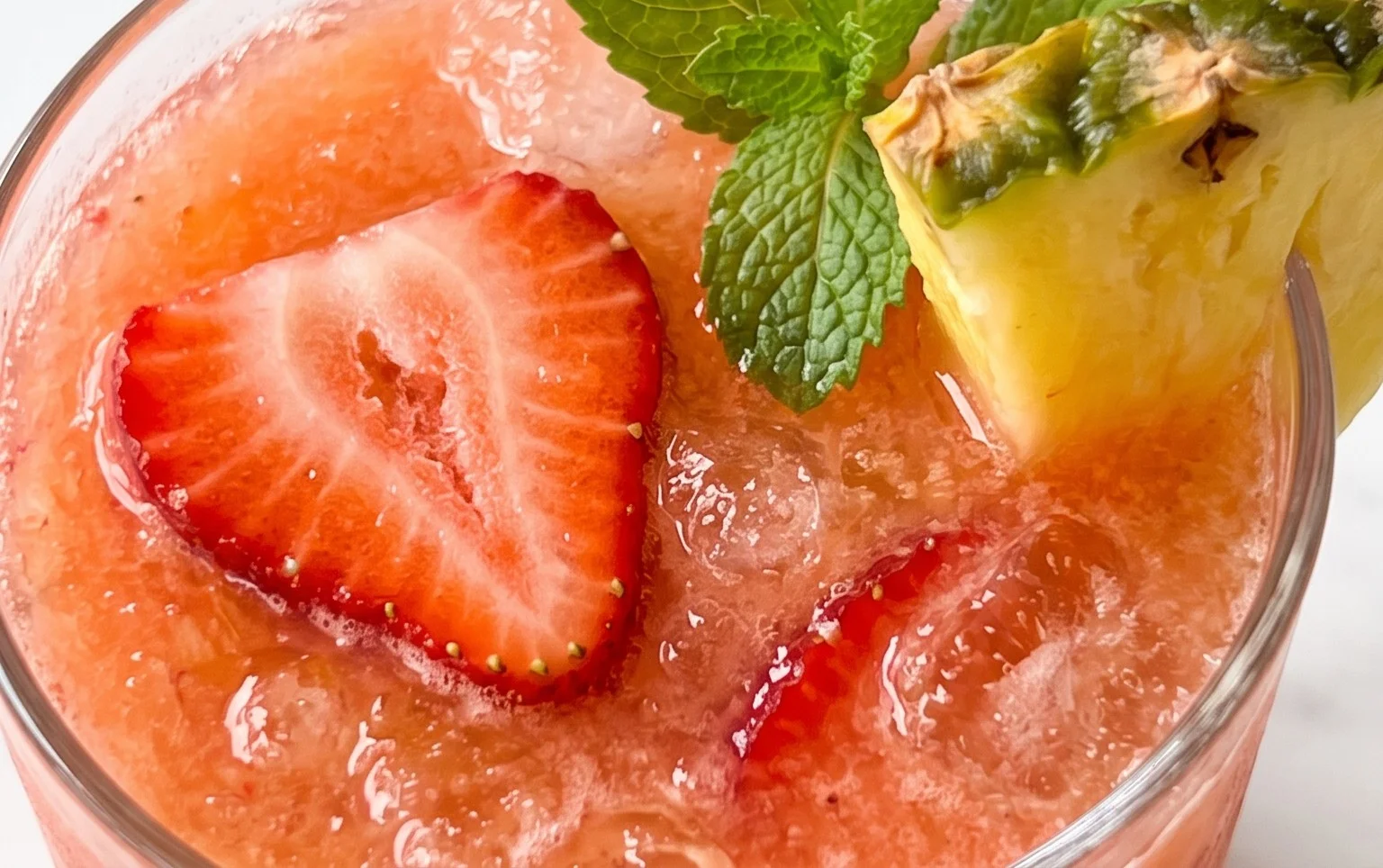 Pineapple Strawberry Agua Fresca
