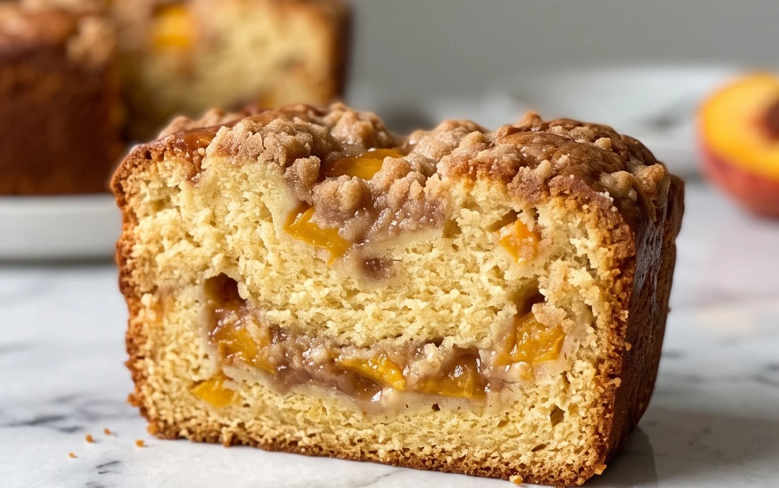 Peach Cobbler Pound Cake