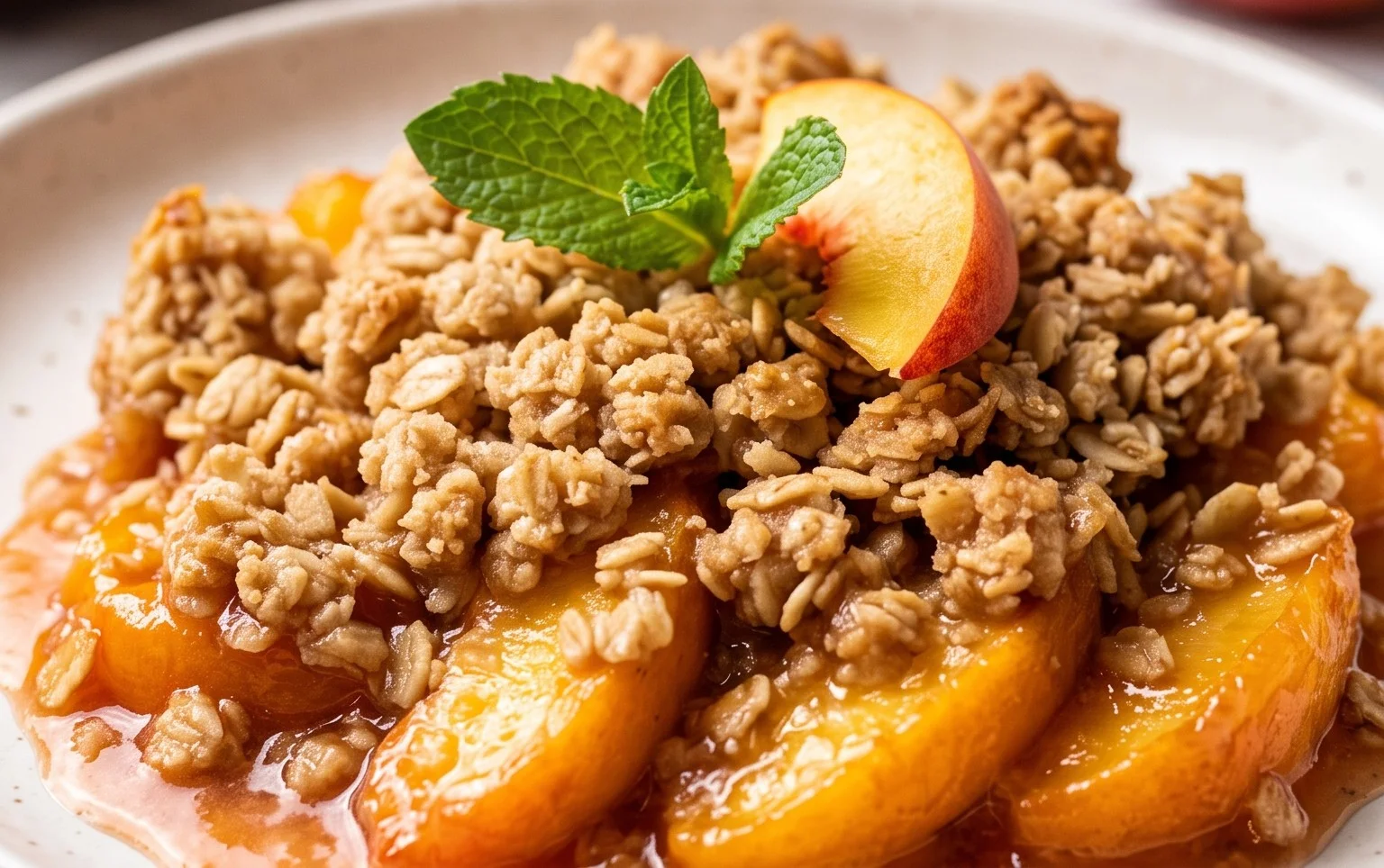 Fresh Peach Crisp Recipe
