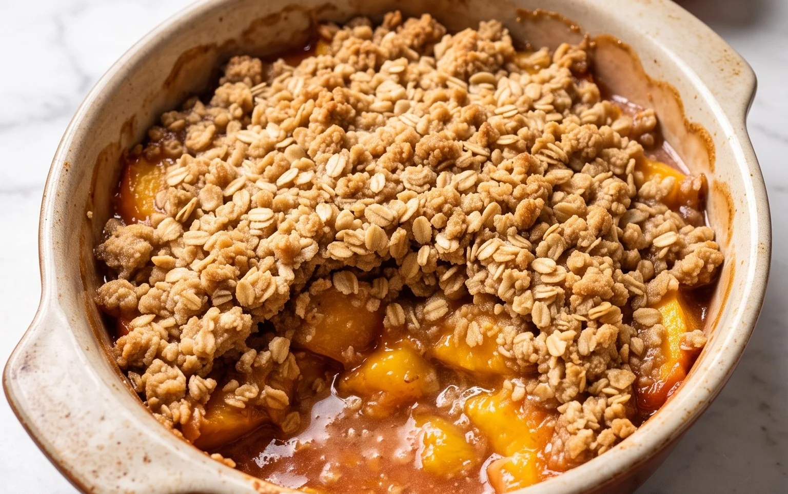 Fresh Peach Crisp Recipe