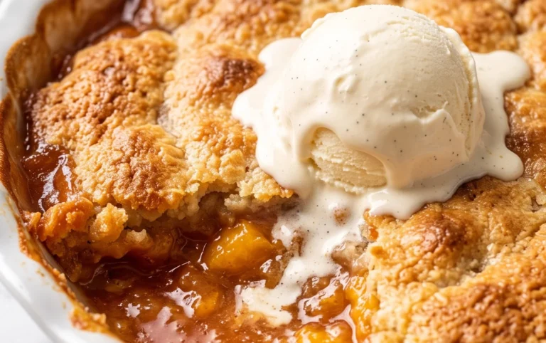 The Easiest Southern Peach Cobbler