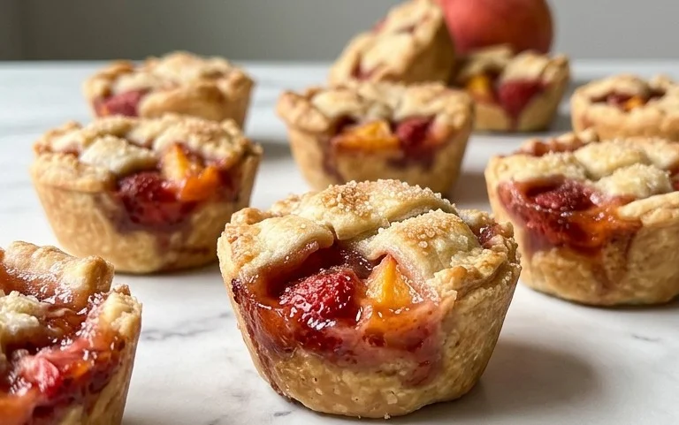 Strawberry Peach Pie Bites