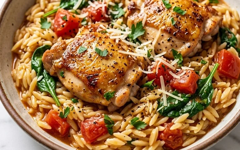 Chicken Orzo (30-Minutes, One-Pan)