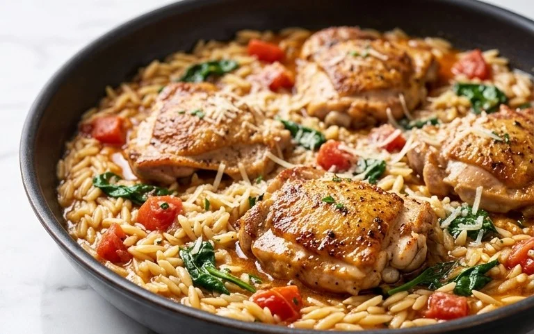 Chicken Orzo (30-Minutes, One-Pan)