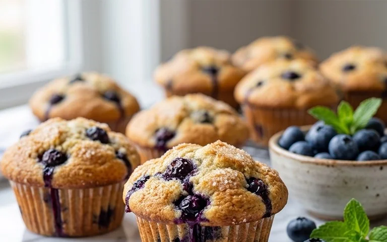 Homemade Blueberry Muffins
