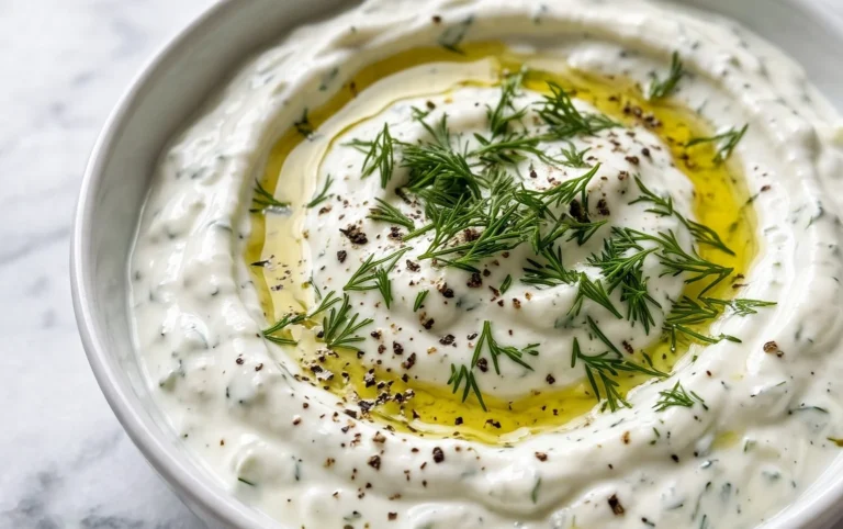 Cucumber Dip with Sour Cream and Dill