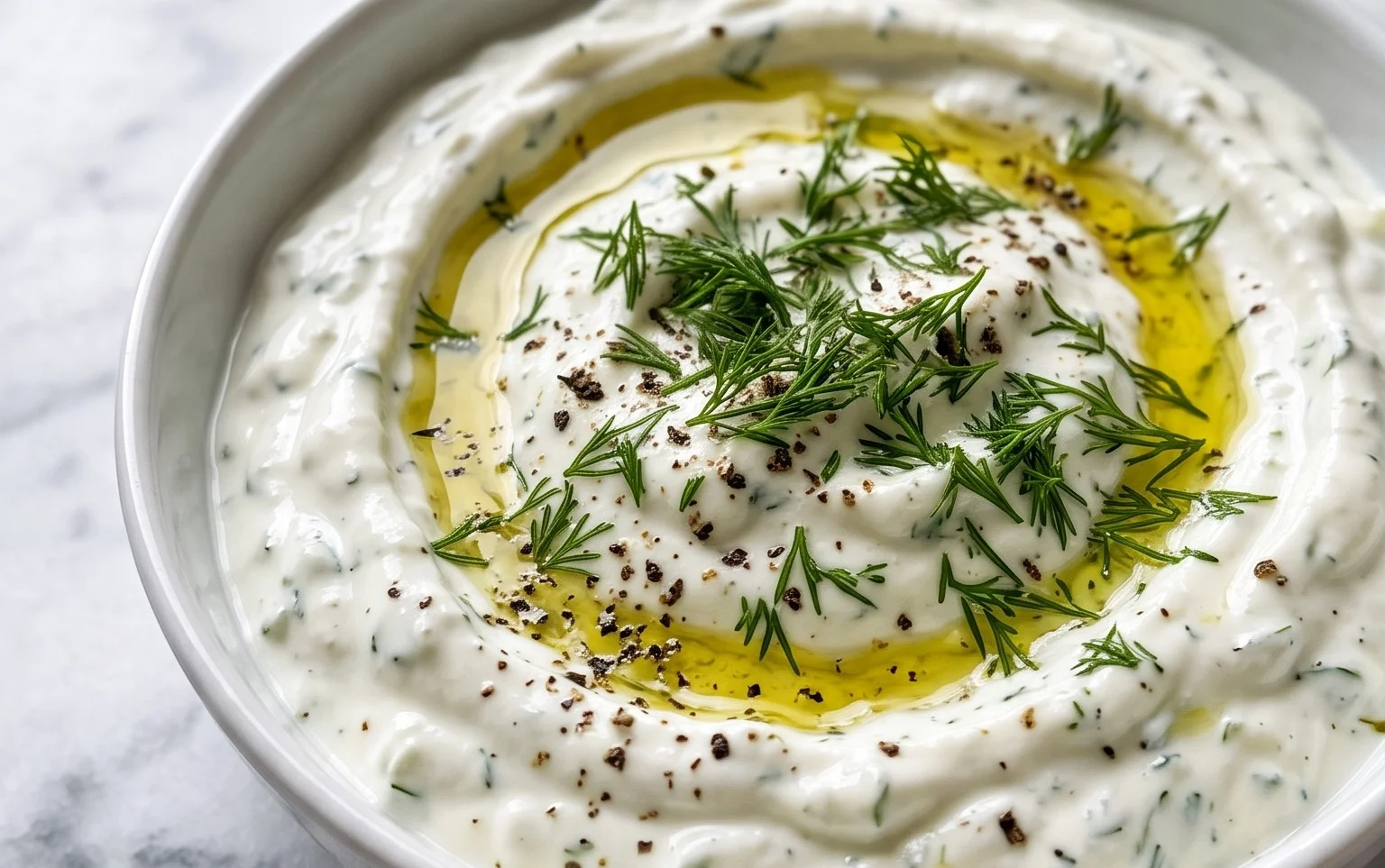 Cucumber Dip with Sour Cream and Dill