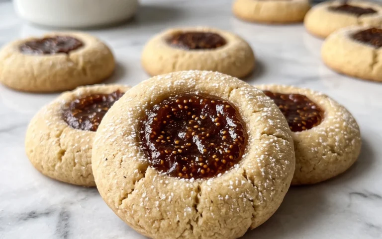 Cardamom Fig Thumbprint Cookies