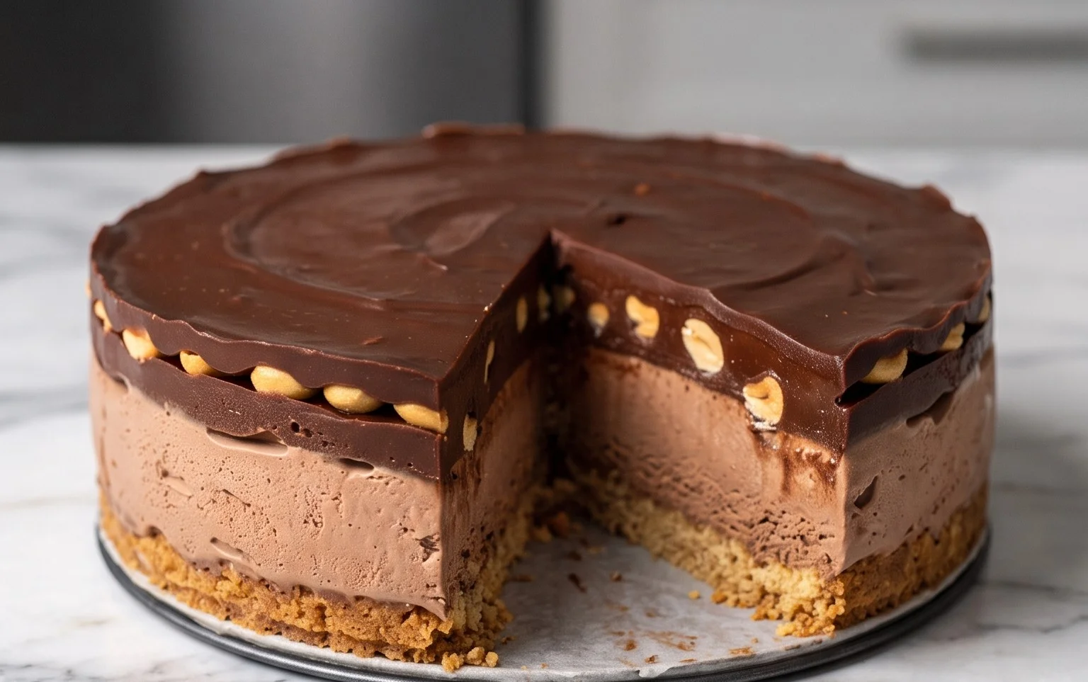 Buster Bar Ice Cream Cake