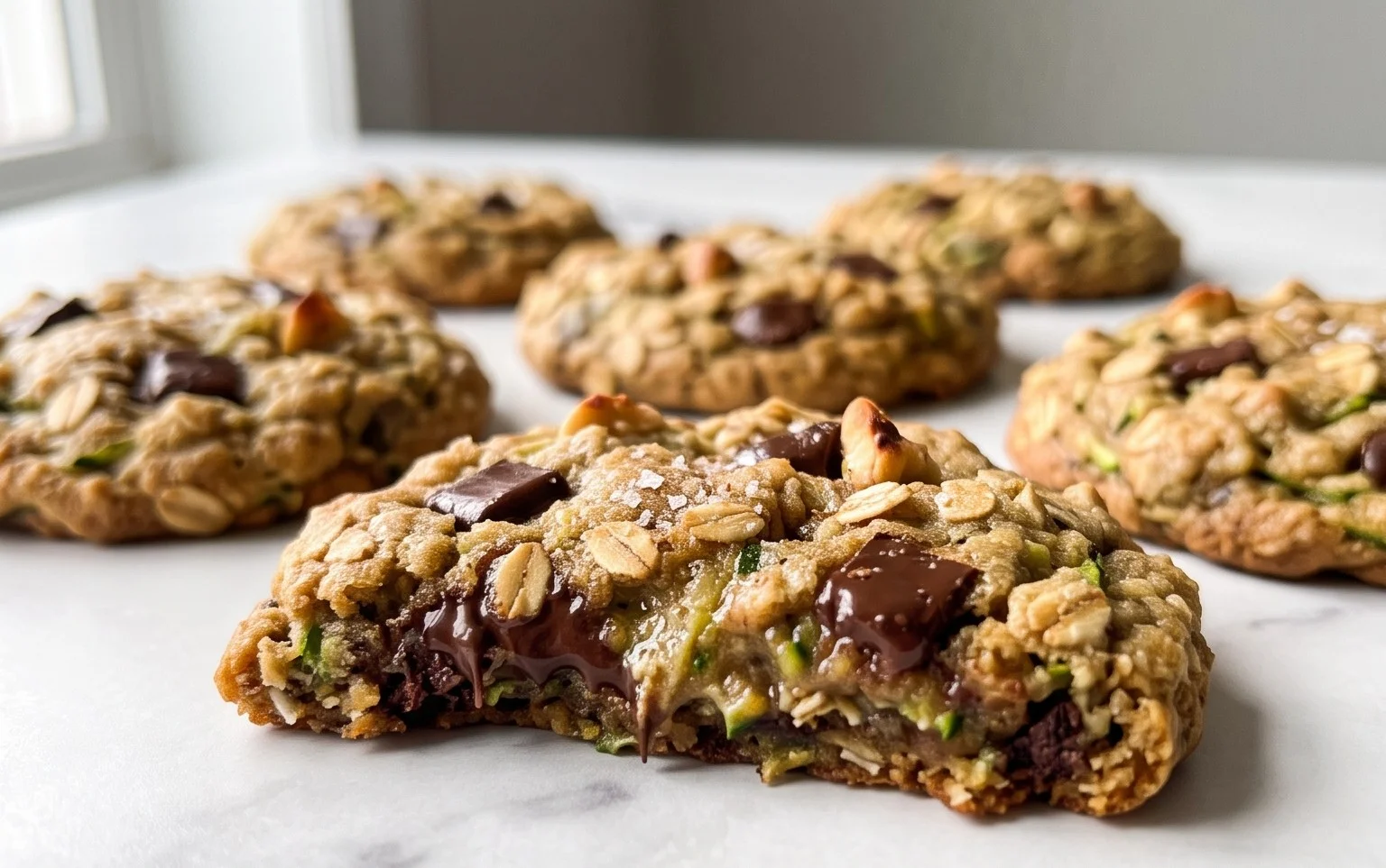 Healthy Zucchini Oatmeal Cookies