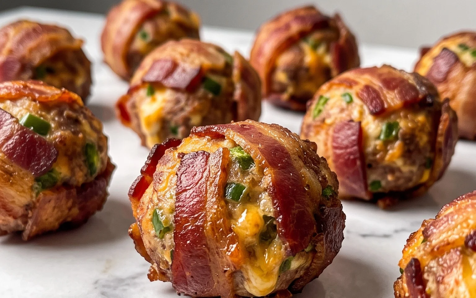 Beef Bacon Jalapeño Popper Cheese Balls
