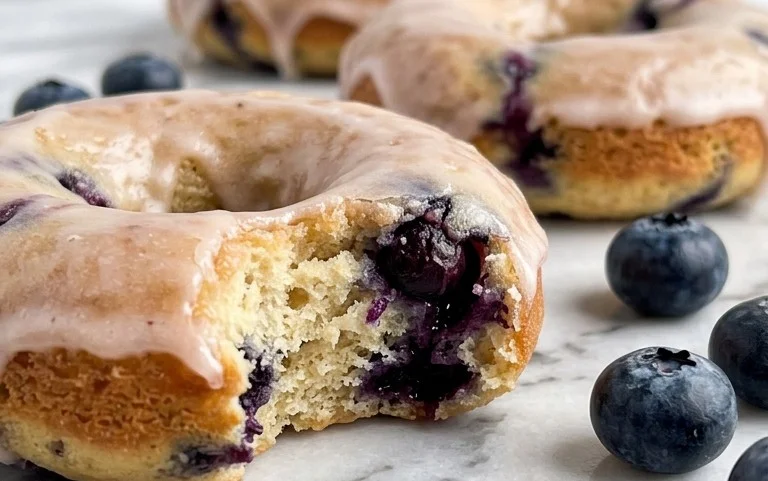 Blueberry Cake Donuts