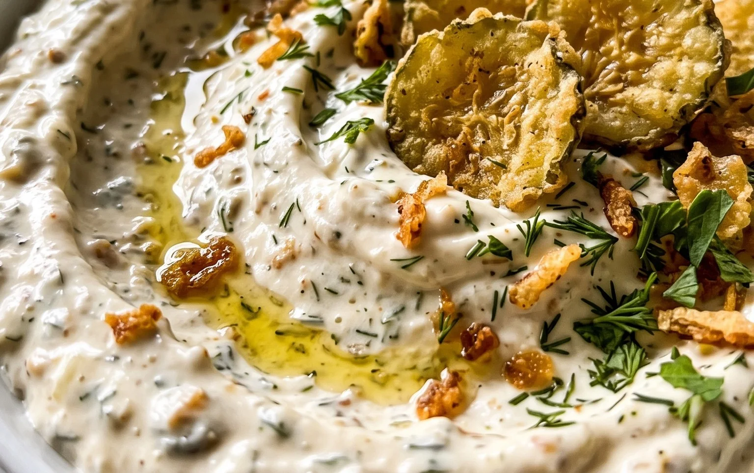 Easy Fried Pickle Dip (Dairy-Free Option)