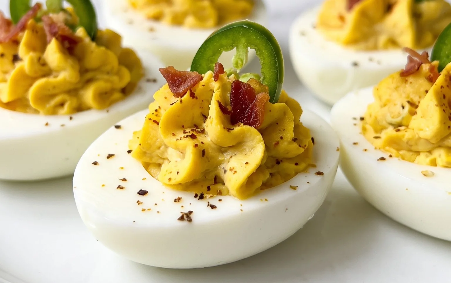 Jalapeno Popper Deviled Eggs