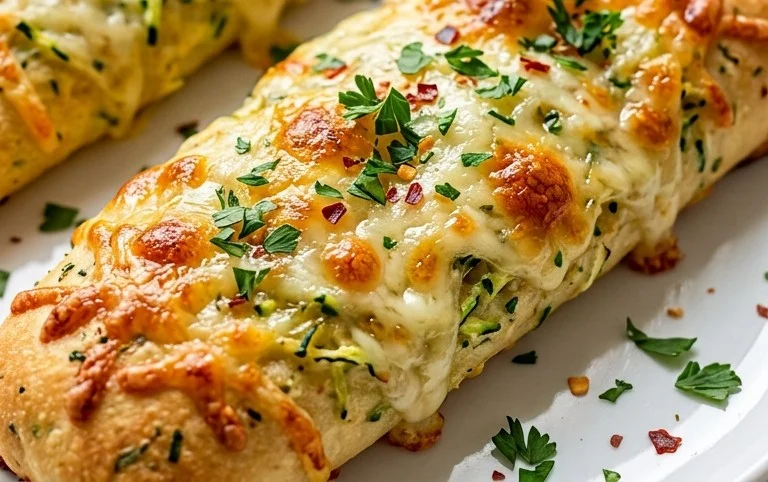 Cheesy Zucchini Breadsticks