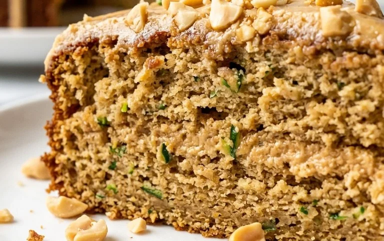 Moist Peanut Butter Zucchini Cake Recipe