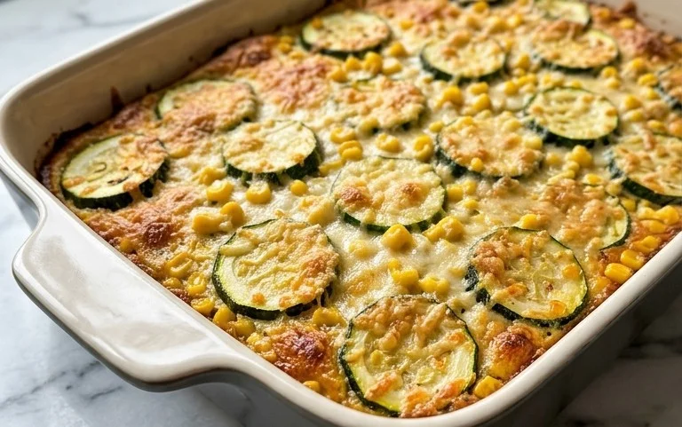 Zucchini Corn Parmesan Bake Recipe