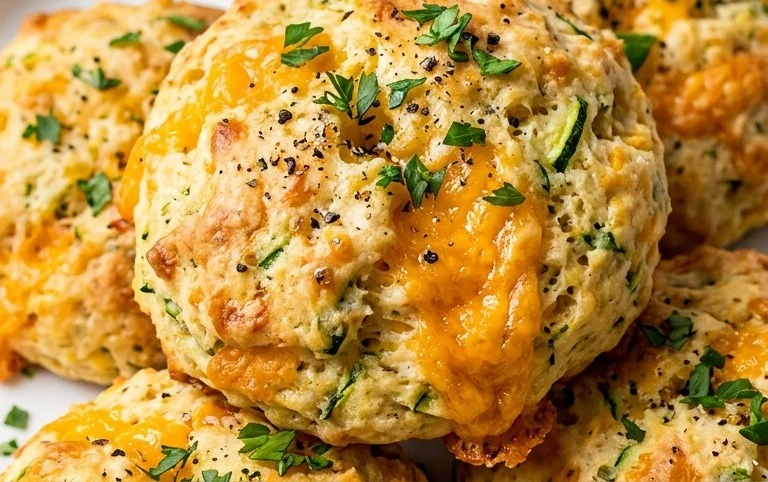 Zucchini Cheddar Biscuits