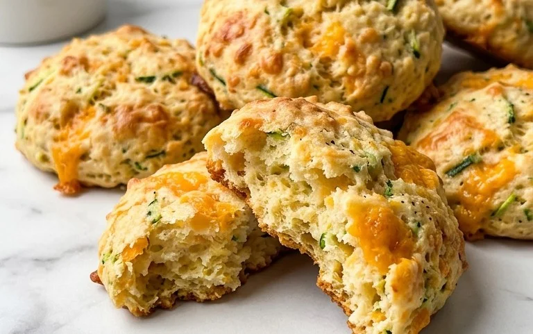Zucchini Cheddar Biscuits