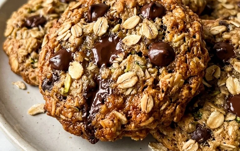 Homemade Zucchini-Oat Chocolate Chip Cookies