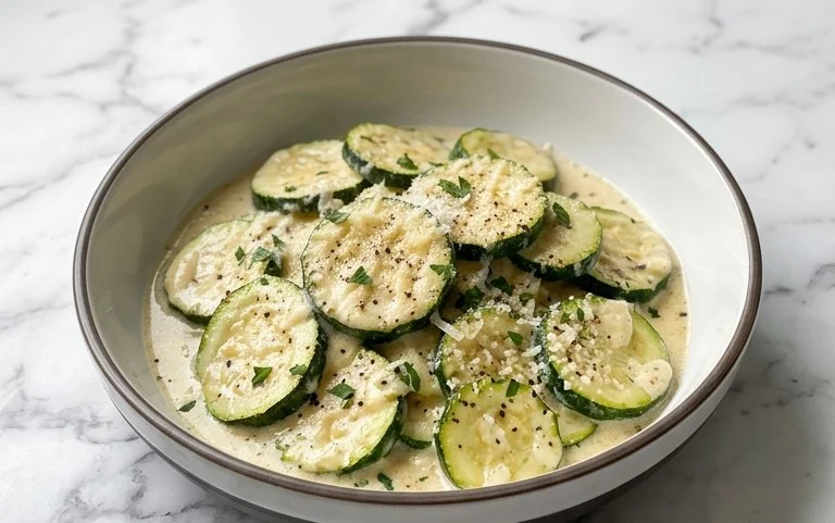 Creamy Parmesan Zucchini