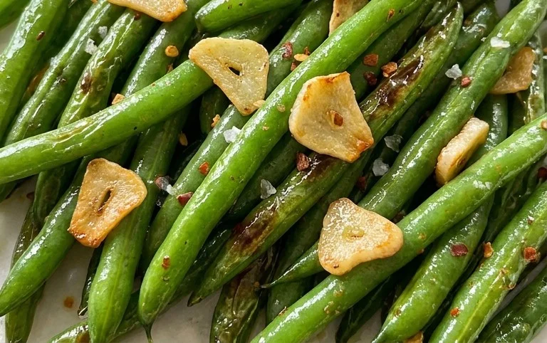 Sautéed Green Beans Recipe with Garlic