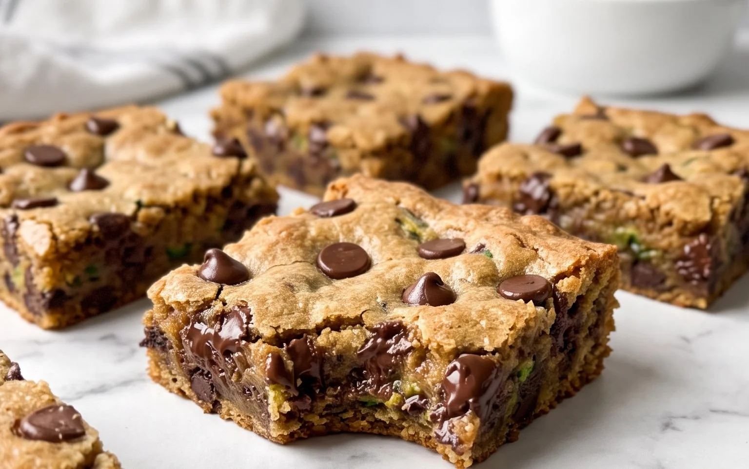 Chocolate Chip Zucchini Cookie Bars